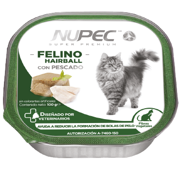 Nupec Felino Hairball 100 g (Alimento húmedo con pescado)